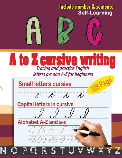 Front cover_A to Z cursive writing