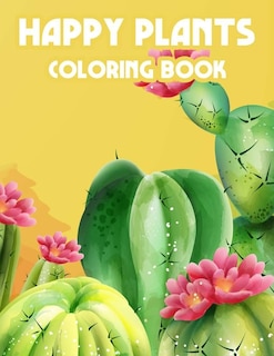 Front cover_Happy Plants Coloring Book