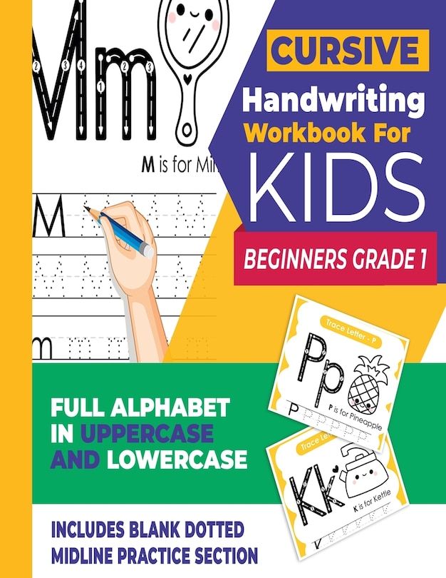 Couverture_Cursive Handwriting Workbook For Kids Beginners Grade 1
