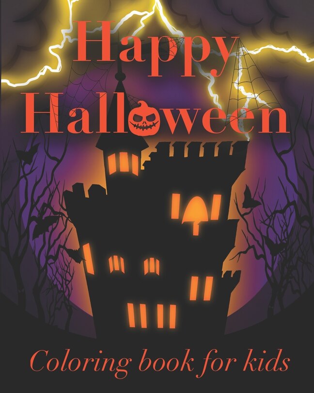 Front cover_Happy Halloween coloring book for kids