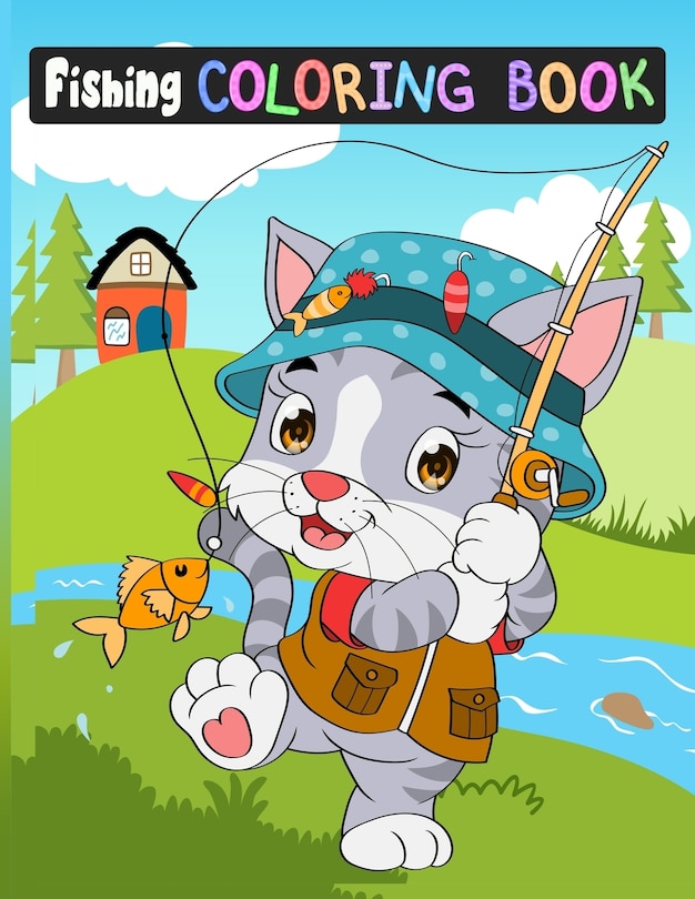 Couverture_Fishing coloring book