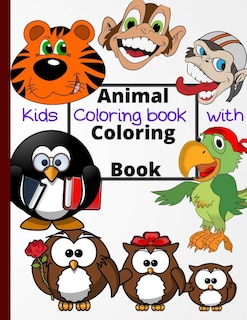 Couverture_Kids Coloring book with Animal Coloring Book