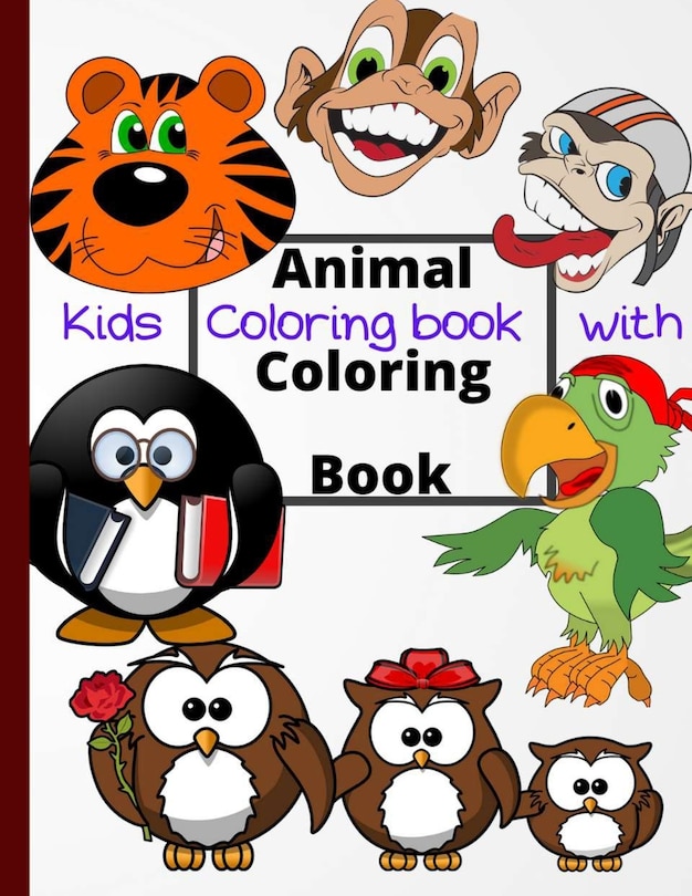 Couverture_Kids Coloring book with Animal Coloring Book