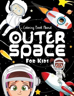 Front cover_Coloring Book About Outer Space For Kids