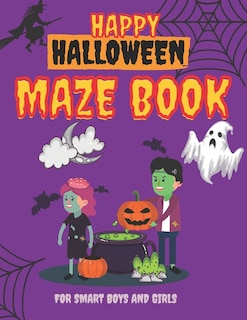 Couverture_Happy Halloween Maze Book for Smart Boys and Girls