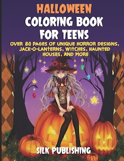 Front cover_Halloween Coloring Book For Teens