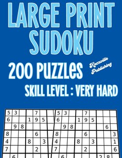 Couverture_Large Print Sudoku 200 Puzzles Skill Level