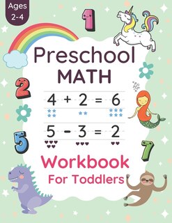 Front cover_Preschool Math Workbook For Toddlers Ages 2-4