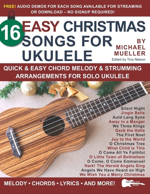 Front cover_16 Easy Christmas Songs for Ukulele