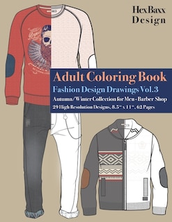 Front cover_Adult Coloring Book Fashion Design Drawings