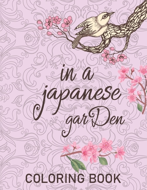 Front cover_In a japanese garden coloring book