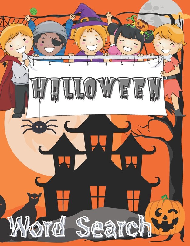 Halloween Word Search Happy Halloween Activity Book. Word Find Puzzle