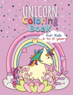 Front cover_Unicorn Coloring Books for Kids 4 to 8 Years