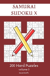 Front cover_Samurai Sudoku X - 200 Hard Puzzles vol.3