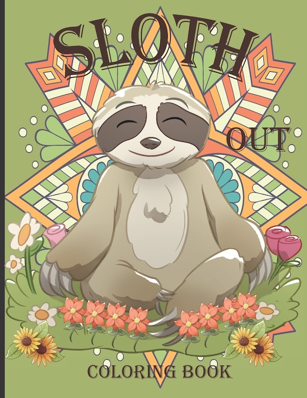 Front cover_Sloth Out Coloring book