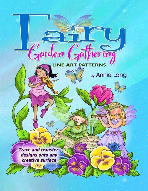 Fairy Garden Gathering: Line Art Patterns