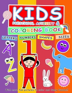 Front cover_Activity and coloring book for kids (Pre school)