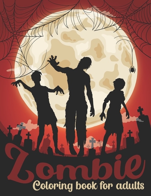 Front cover_Zombie Coloring Book For Adults