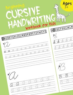 Front cover_Beginning Cursive Handwriting Workbook for Kids