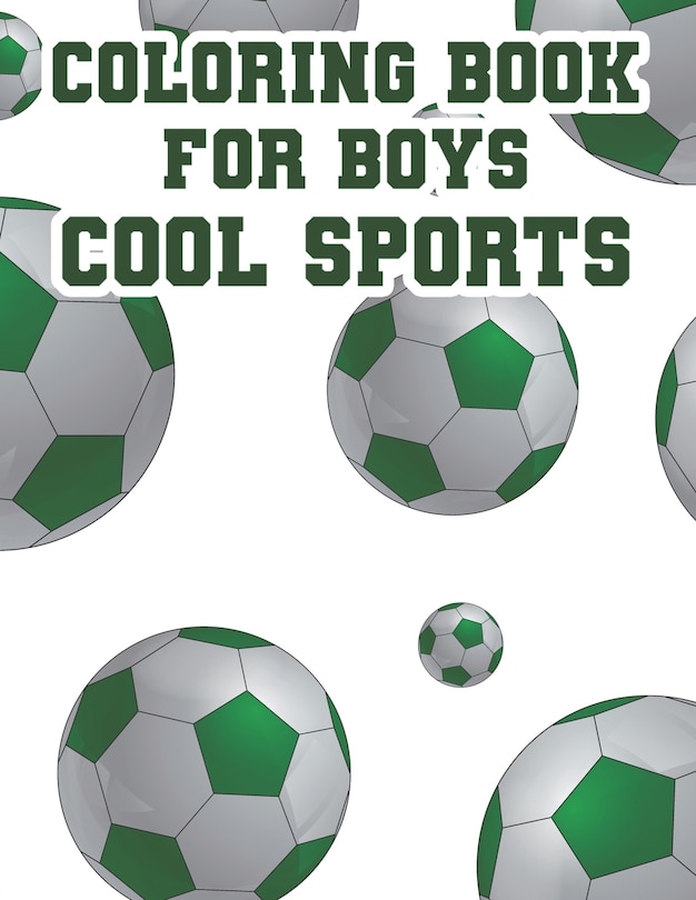 Front cover_Coloring Book For Boys Cool Sports