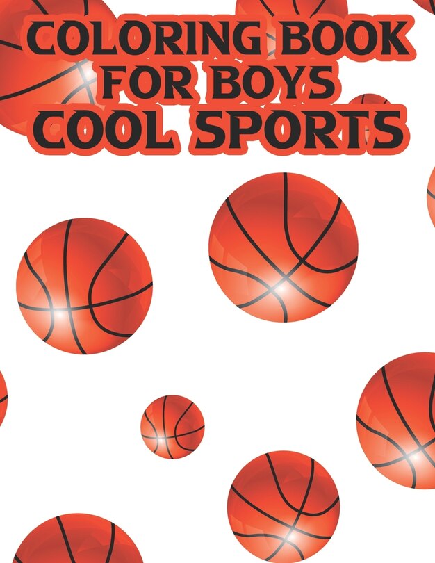 Front cover_Coloring Book For Boys Cool Sports