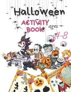 Front cover_Halloween Activity Book for Kids Age 4-8