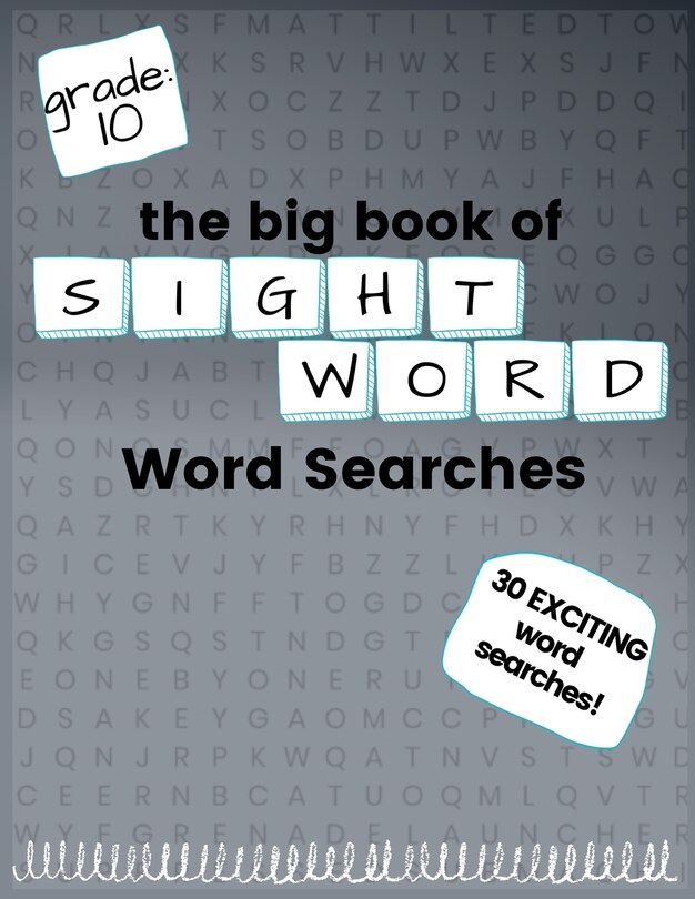 Front cover_The Big Book of TENTH GRADE Sight Word Word Searches