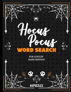 Couverture_Hocus Pocus Word Search For Adults Hard Edition 40 Puzzles