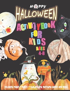 Front cover_Halloween Activity Book for Kids Ages 4-8