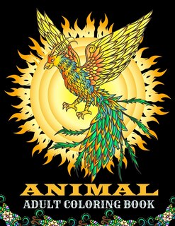 Front cover_Animal adult coloring book