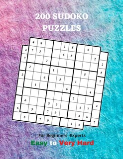 Couverture_200 SUDOKU PUZZLES For Beginners-Experts Easy to Very Hard