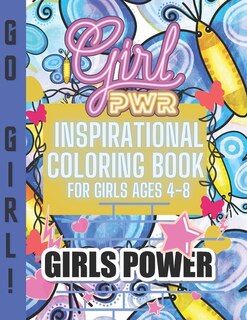 Front cover_Inspirational Coloring Book for Girls ages 4-8