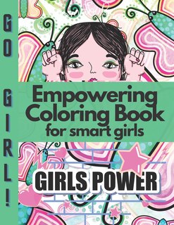 Front cover_Empowering Coloring Book for smart girls