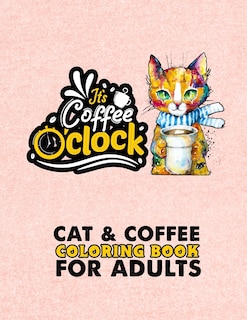 Front cover_Cat & Coffee Coloring Book For Adults