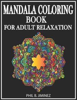 Front cover_Mandala coloring book for adult relaxation