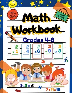 Front cover_Math Workbook Grades 4-8