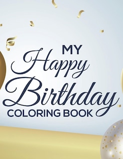 Front cover_My Happy Birthday Coloring Book