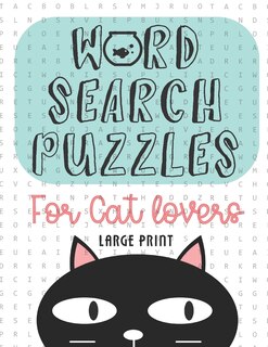 Front cover_Word Search Puzzles For Cat Lovers Large Print