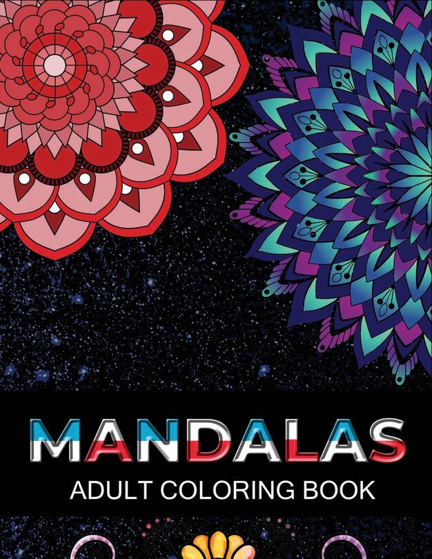 Front cover_Mandalas adult coloring book