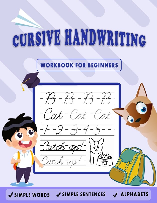 Couverture_Cursive Handwriting Workbook for Beginners