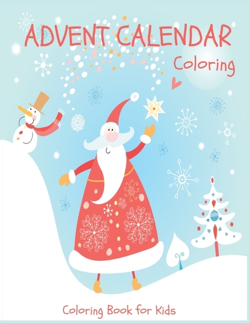 Couverture_Advent Calendar Coloring - Coloring Book For Kids