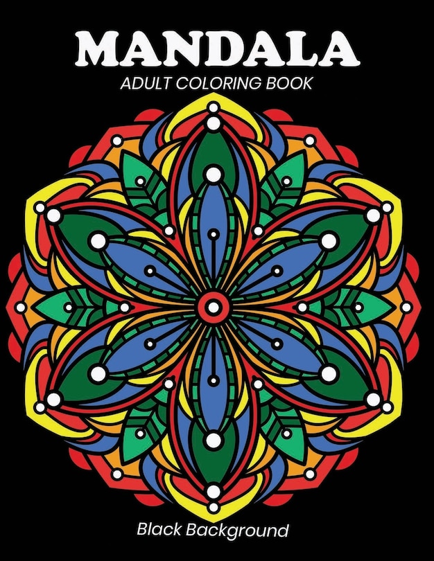 Front cover_Mandala adult coloring book