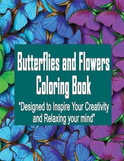 Couverture_Butterflies and Flowers Coloring Book
