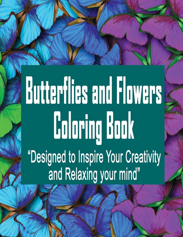 Couverture_Butterflies and Flowers Coloring Book