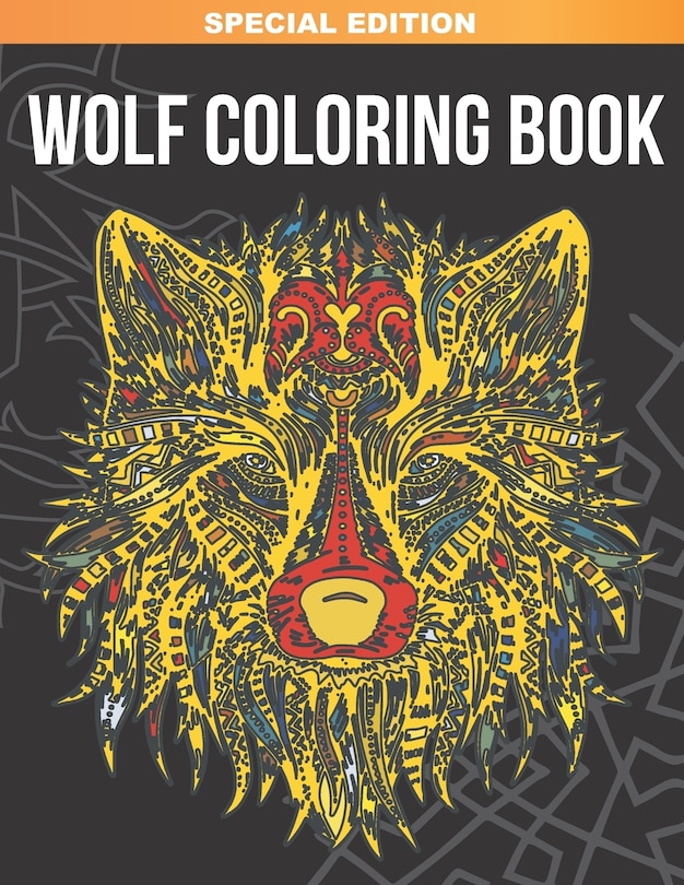 Front cover_Wolf Coloring Book