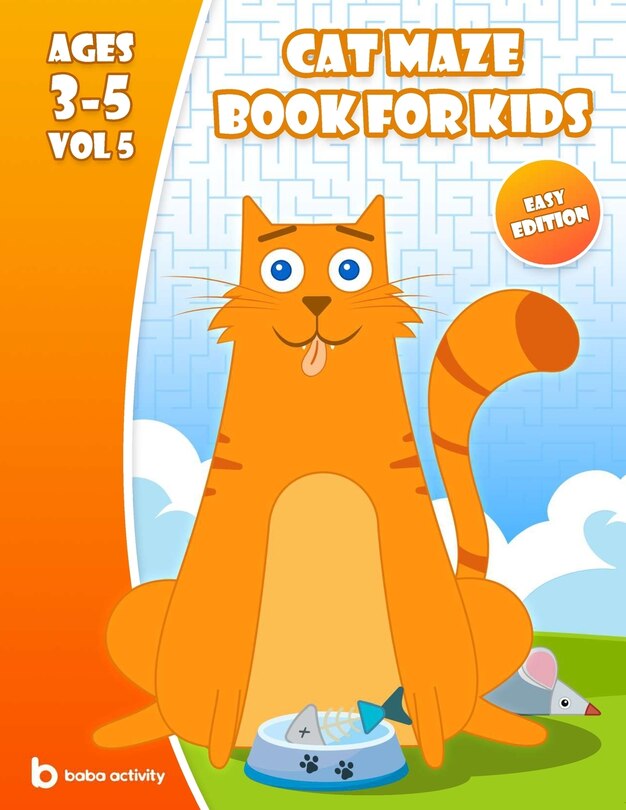 Couverture_Cat maze book for kids 3-5
