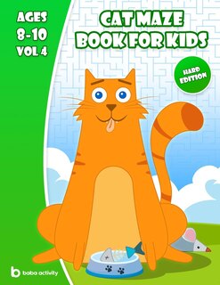Front cover_Cat maze book for kids 8-10
