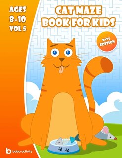 Front cover_Cat maze book for kids 8-10