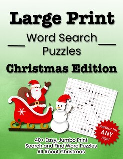 Front cover_Large Print Word Search Puzzles Christmas Edition