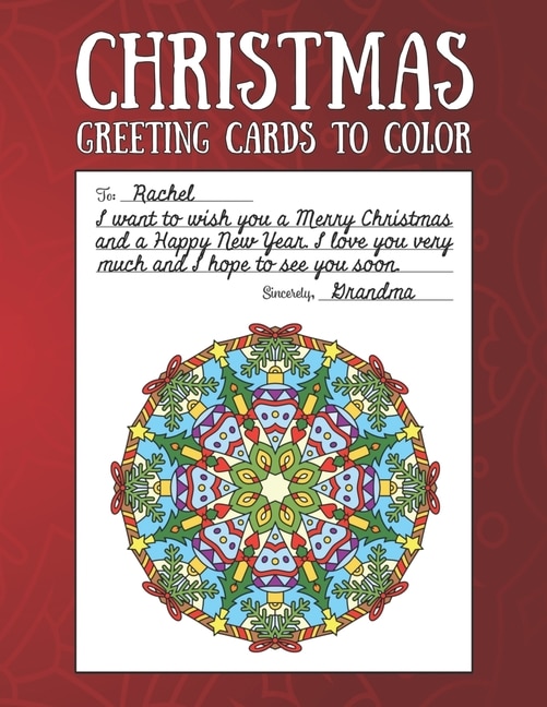 Front cover_Christmas Greeting Cards To Color